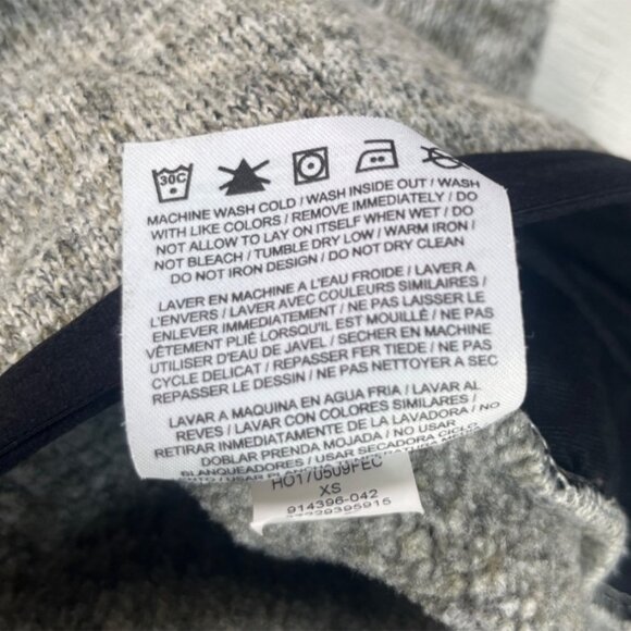 Nike Full Zip Fleece Jacket Womens XS Heather Gray Warm Lined - Picture 9 of 9